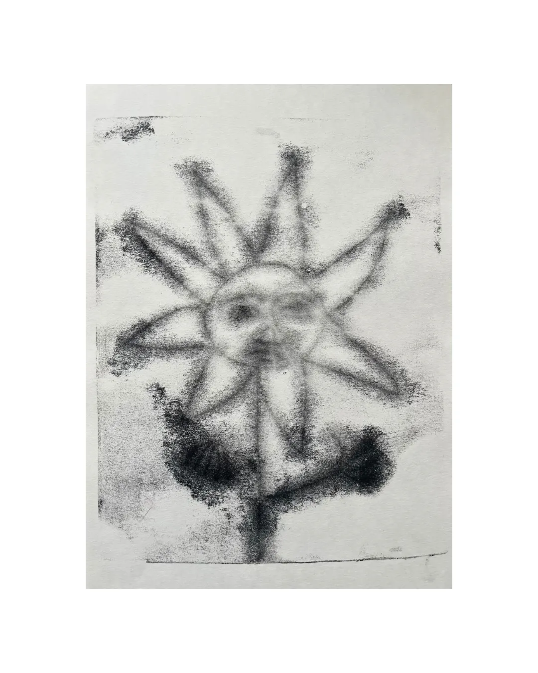 Image of Сонях злиться by Olha Dovhan-Levytska, size: A4, made of monotype, Graphics medium, from Lviv, priced at $50