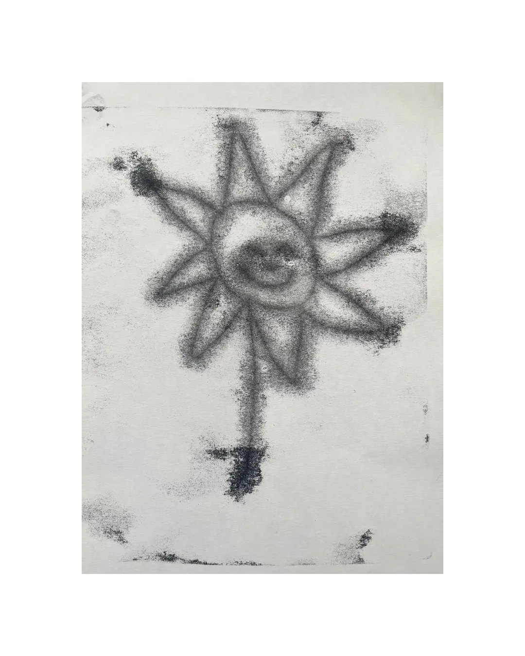 Image of Сонях шкіриться by Olha Dovhan-Levytska, size: A4, made of monotype, Graphics medium, from Lviv, priced at $50