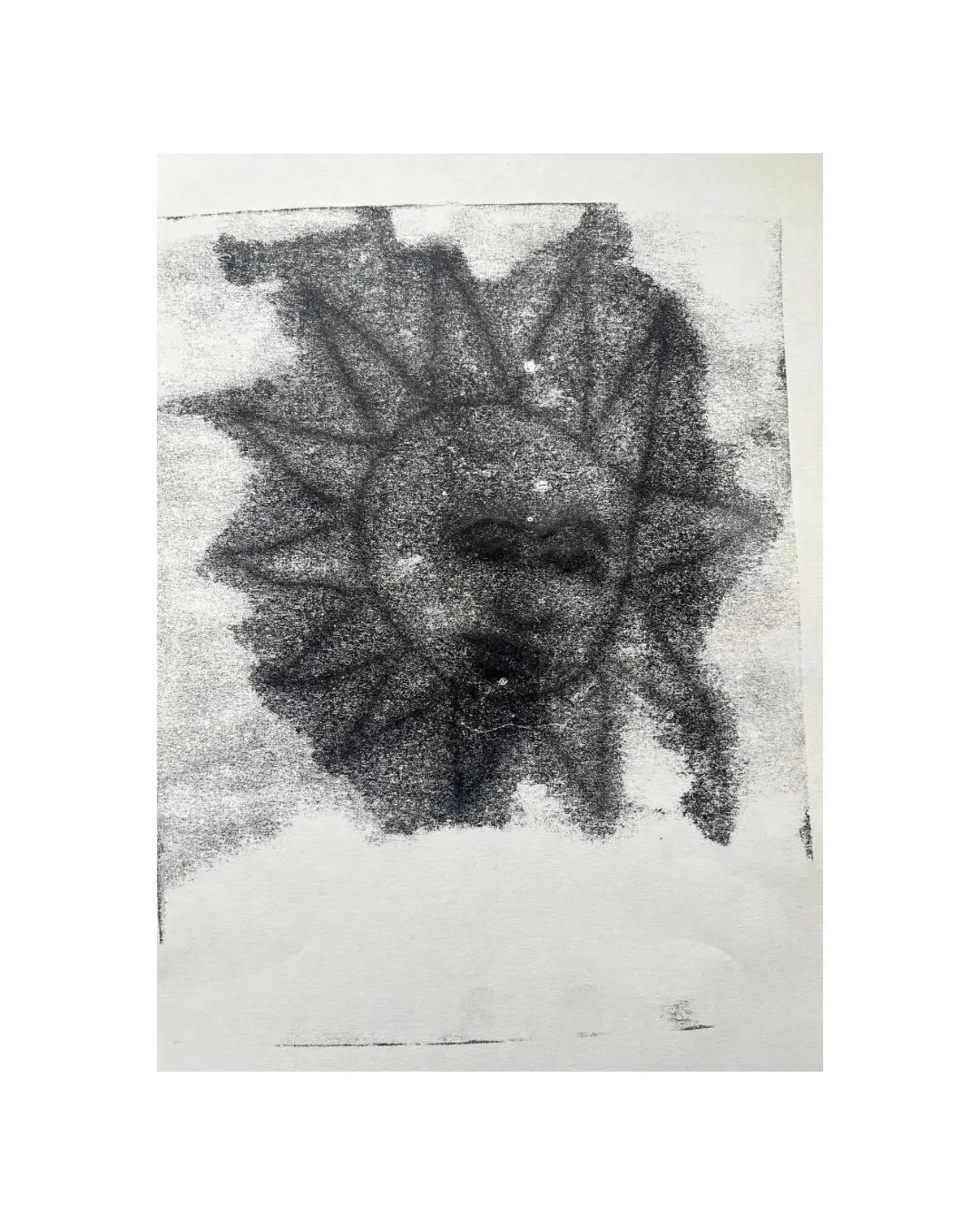 Image of Сонях заруривсь by Olha Dovhan-Levytska, size: A4, made of monotype, Graphics medium, from Lviv, priced at $50